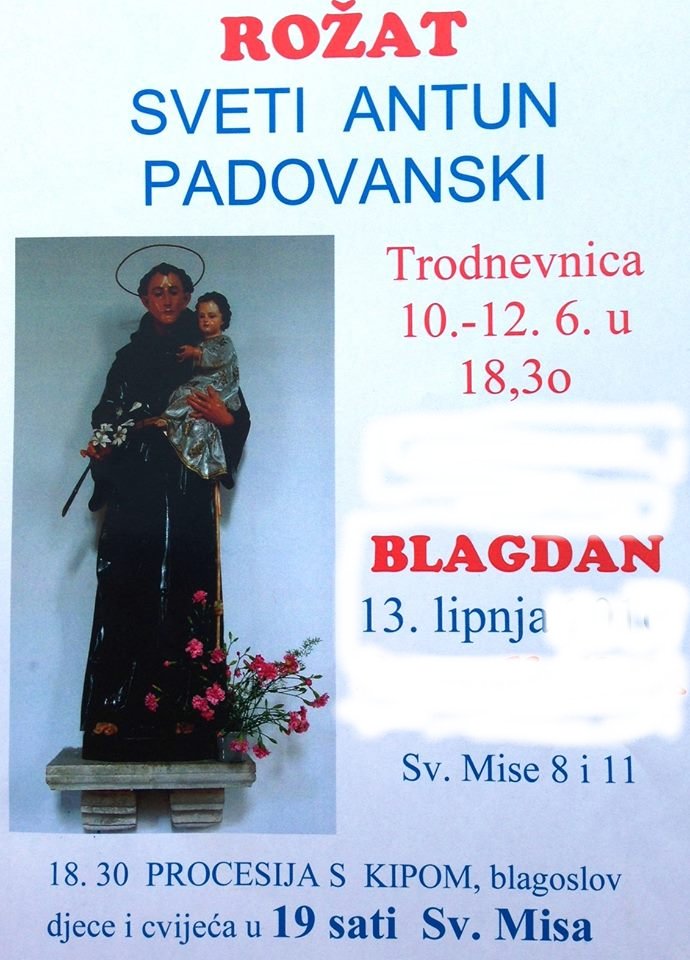 TRODNEVNICA SV. ANTI