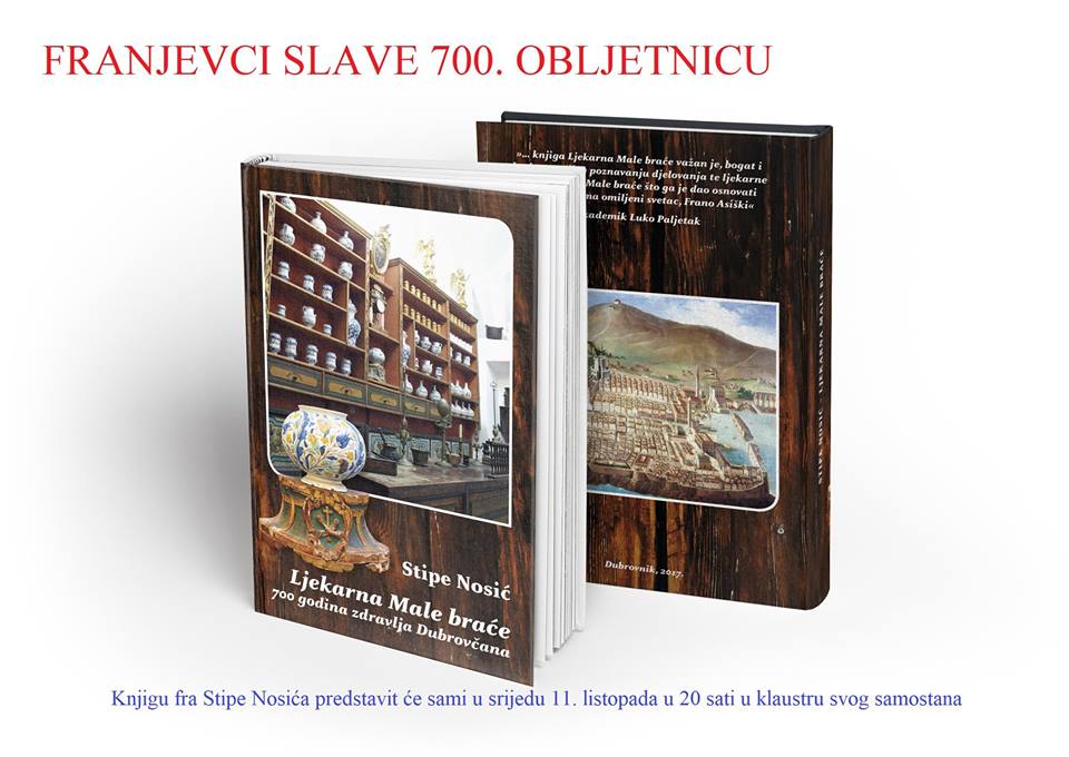 Ljekarna Male braće  700 godina zdravlja Dubrovčana  Predstavljanje knjige