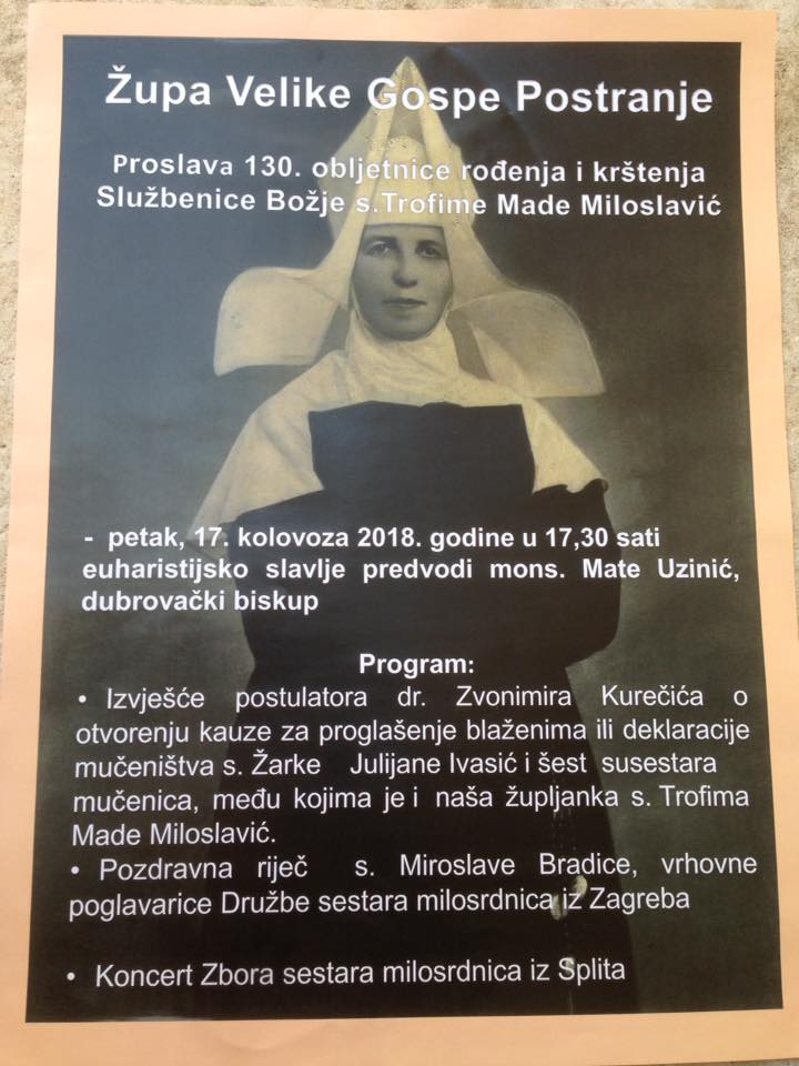 SESTRE MILOSRDNICE U ROŽATU, 17. VIII. 2018.