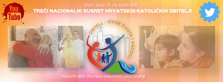 Treći nacionalni susret hrvatskih katoličkih obitelj u Solinu, 16. rujna 2018.