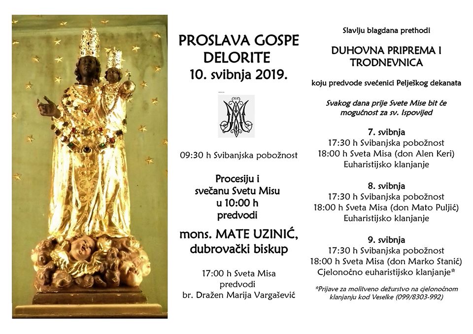 GOSPA DELORITA U KUNI 10. V. 2019.